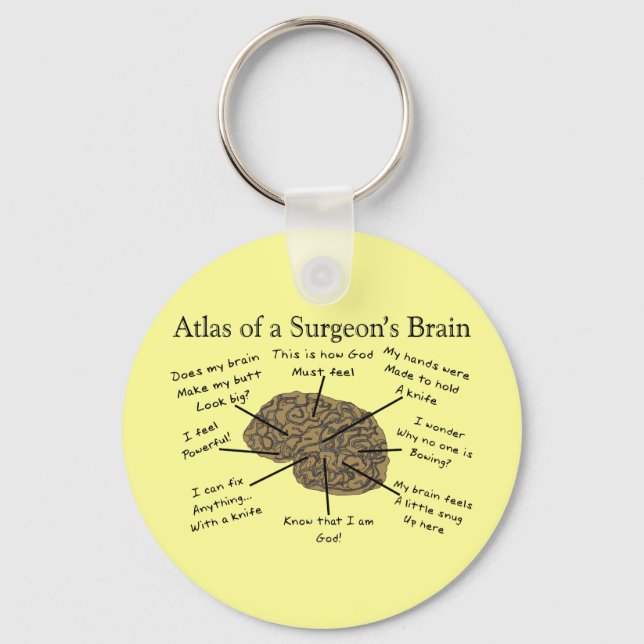 Hilarious Surgeon Gifts Key Ring (Front)