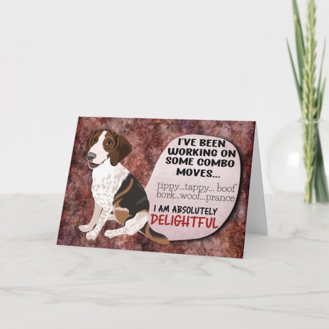 Hilarious thought from your Beagle Birthday  Card (Front)