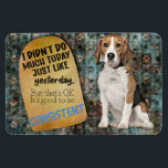 Hilarious thought from your Beagle Magnet<br><div class="desc">Your Beagle has his own unique language. He can express his thoughts and feelings about how much he loves you. Are you ready to hear what your dog is thinking,  especially on your birthday? This hilarious thought will get laughs and your best friends will love it.</div>