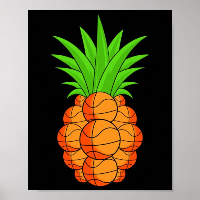 hilarious unique basketball pineapple - original g poster (Front)