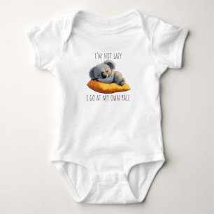 Hilarious very lazy koala baby bodysuit