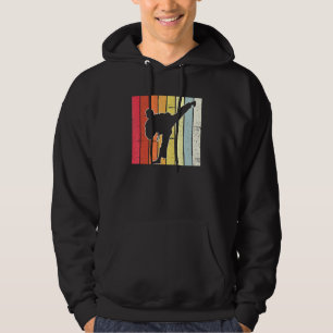 Hilarious Vintage Nostalgic Kick Boxing White Belt Hoodie