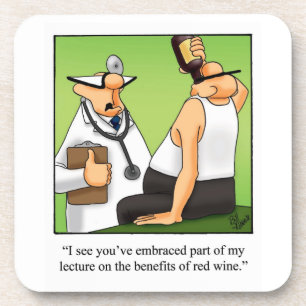Hilarious Wine Humour Coaster Gift