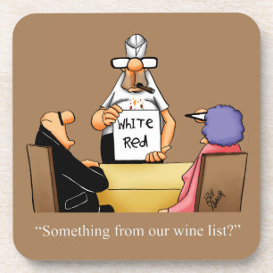 Hilarious Wine Humour Coaster Gift