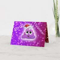 Hilarious Xmas Poop Unicorn Santa Emoji
