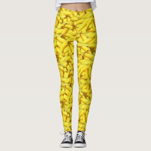 Hilarious Yellow Bananas All Over Pattern Leggings