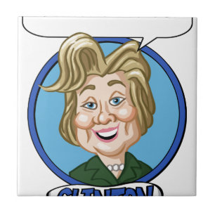 Hilary Clinton Election 2016 Ceramic Tile