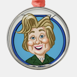 Hilary Clinton Election 2016 Metal Ornament