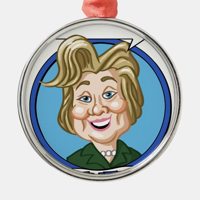 Hilary Clinton Election 2016 Metal Ornament (Front)