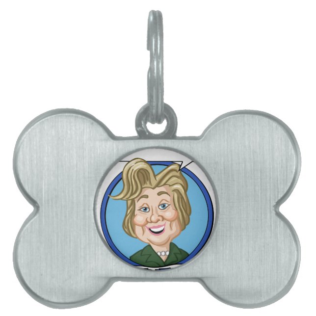 Hilary Clinton Election 2016 Pet Name Tag (Front)