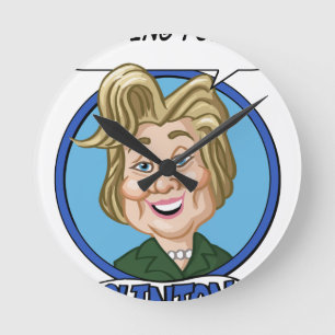 Hilary Clinton Election 2016 Round Clock