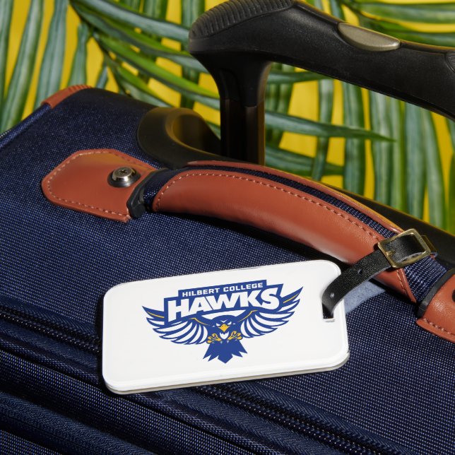 Hilbert College Hawks Luggage Tag (Front Insitu 3)