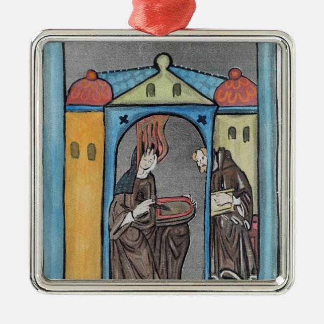 Hildegard of Bingen Metal Tree Decoration (Front)