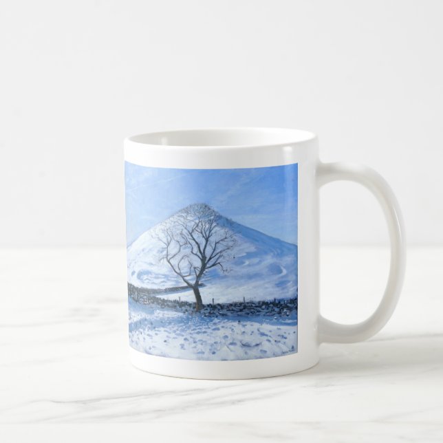 Hill and Tree Derbyshire 2008 Coffee Mug (Right)