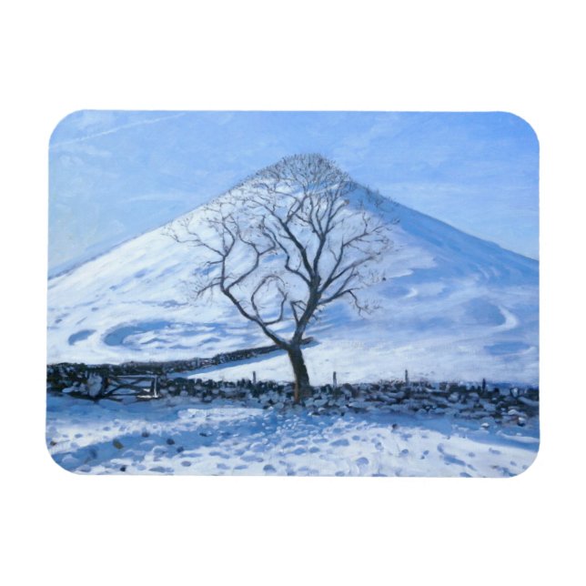 Hill and Tree Derbyshire 2008 Magnet (Horizontal)