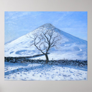 Hill and Tree Derbyshire 2008 Poster