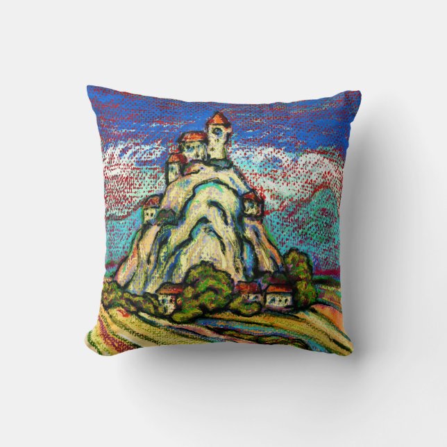 Hill Castle Fantasy Cushion (Front)