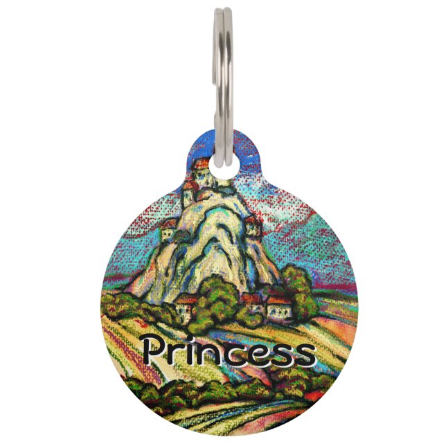Hill Castle Fantasy Pet Tag (Front)