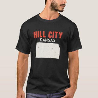 Hill City Kansas USA State America Travel Kansan  T-Shirt