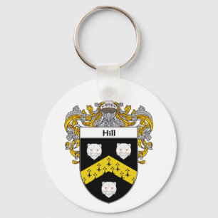 Hill Coat of Arms (Mantled) Key Ring