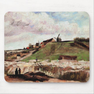 Hill of Montmartre with Quarry by Vincent van Gogh Mouse Pad