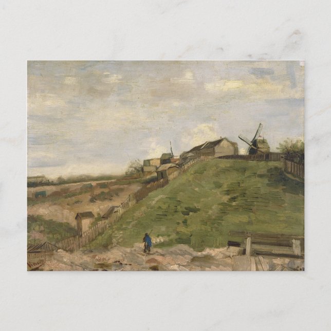 Hill of Montmartre with Stone Quarry by Van Gogh Postcard (Front)