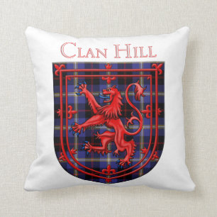 Hill Tartan Scottish Plaid Lion Rampant Cushion