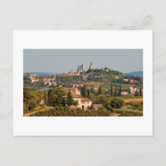 Hill town of of San Gimignano, Tuscany, Italy Postcard
