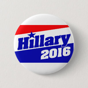 Hillary 2016 6 cm round badge