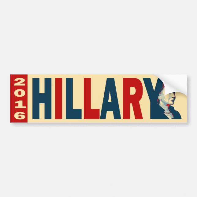 Hillary 2016 bumper sticker (Front)