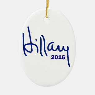 Hillary 2016 ceramic tree decoration