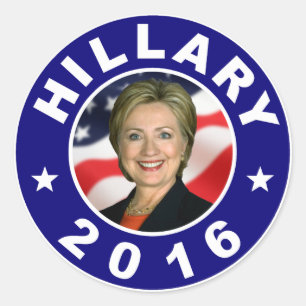 Hillary 2016 classic round sticker