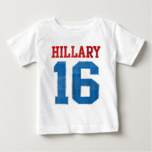 Hillary 2016, Grunge Retro Varsity Baby T-Shirt