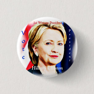 Hillary Clinton 2016_ 3 Cm Round Badge