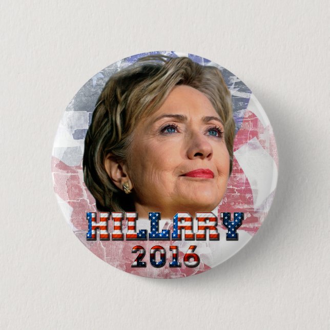 Hillary Clinton 2016 6 Cm Round Badge (Front)