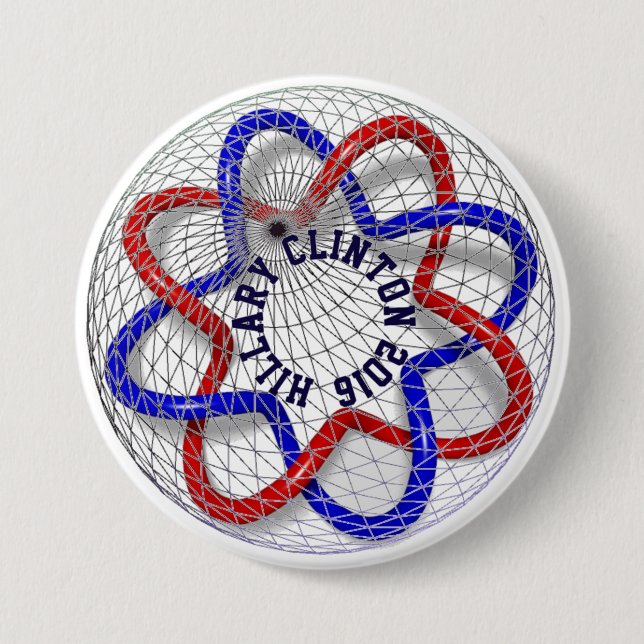 Hillary Clinton 2016 7.5 Cm Round Badge (Front)