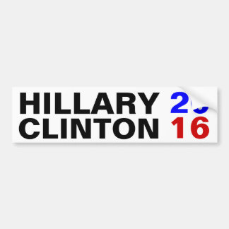 HILLARY CLINTON 2016 BUMPER STICKER