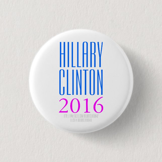 HILLARY CLINTON 2016 by HillaryClinton4u 3 Cm Round Badge (Front)