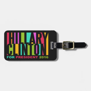 Hillary Clinton 2016 custom luggage tag