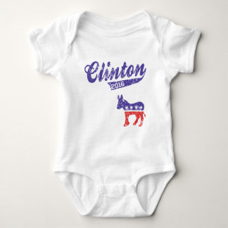 Hillary Clinton 2016 Democrats Sporty Baby Bodysuit
