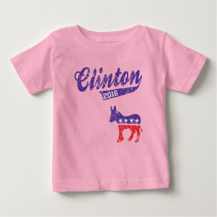 Hillary Clinton 2016 Democrats Sporty Baby T-Shirt