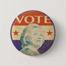 Hillary Clinton 2016 Election Button