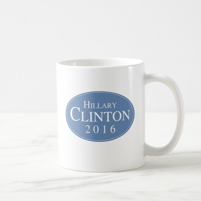 HILLARY CLINTON 2016 OVALESQUE -.png Coffee Mug (Right)