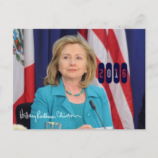 Hillary Clinton 2016 Postcard