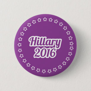 Hillary Clinton 2016 purple Pinback Button 2”