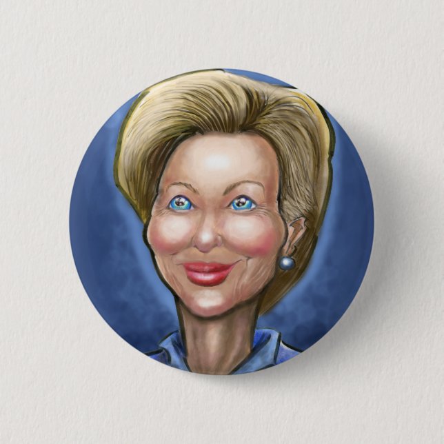 Hillary Clinton 6 Cm Round Badge (Front)