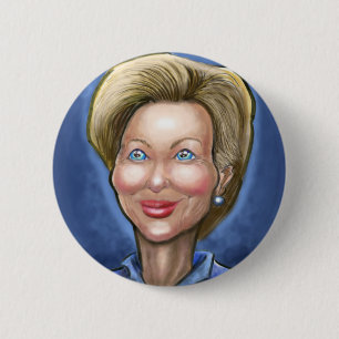 Hillary Clinton 6 Cm Round Badge