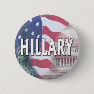 Hillary Clinton 6 Cm Round Badge
