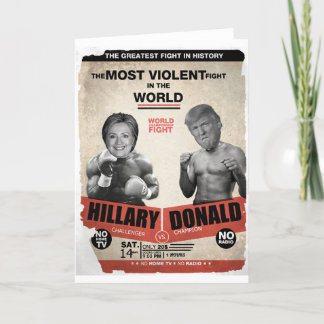 Hillary Clinton and Donald Trump 2016 Card