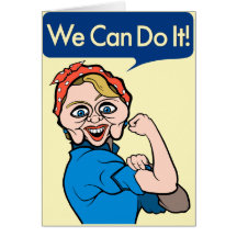 Hillary Clinton as Rosie the Riveter